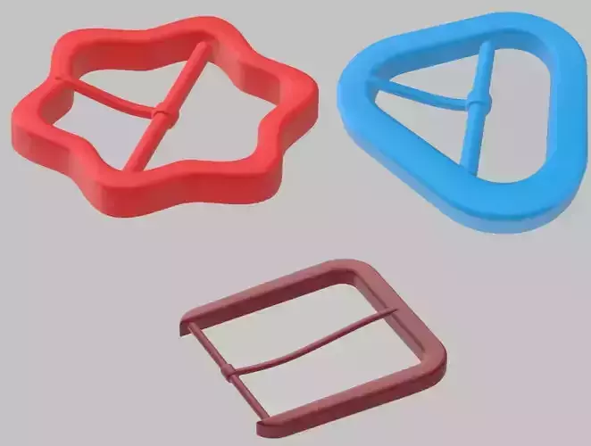 Set of 3 designer Buckles