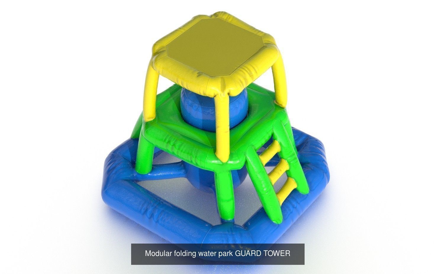 MODULAR INFLATABLE WATER PARK 3D Model Collection_6