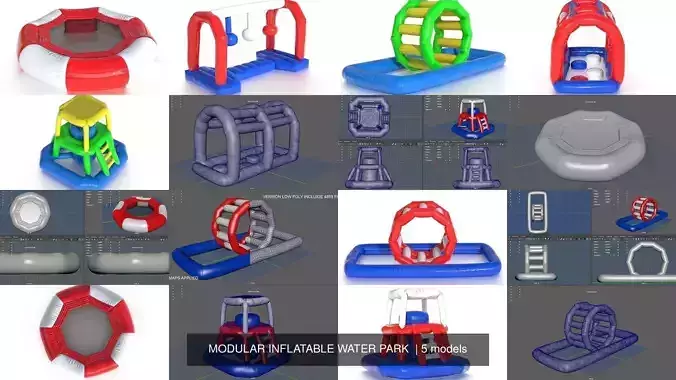 MODULAR INFLATABLE WATER PARK 