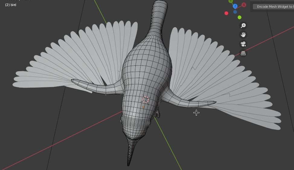 AMERICAN YELLOW BIRD Low-poly 3D model_10