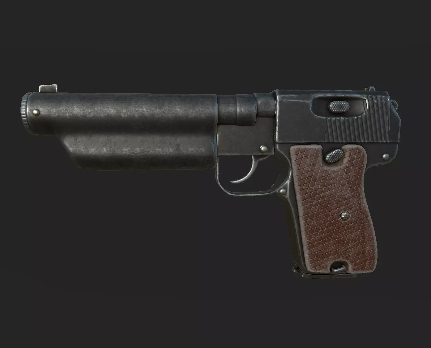 gun Type64 Free low-poly 3D model_0