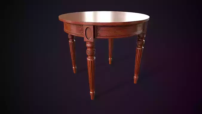 Classic vintage round table 