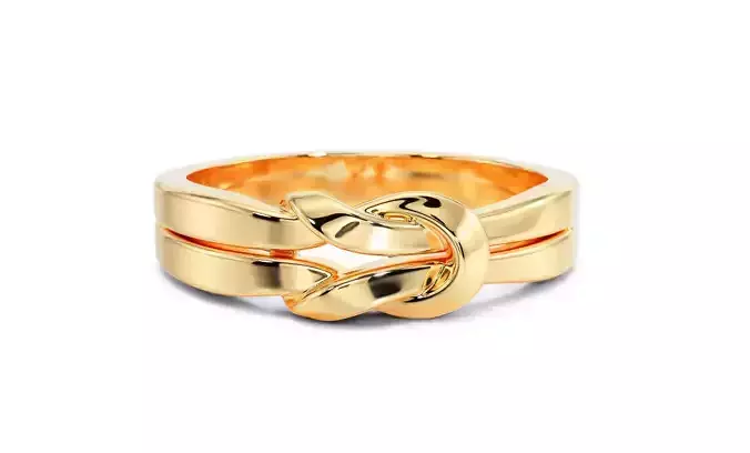 gold ring knot