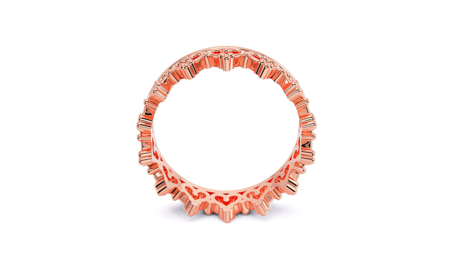 gold crown ring 3D print model_11