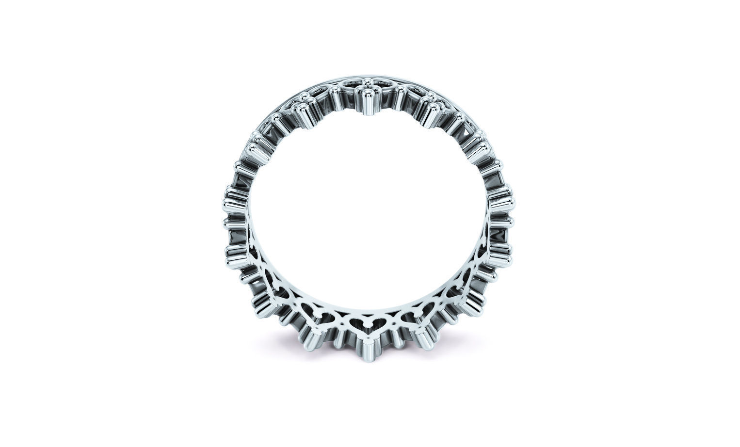 gold crown ring 3D print model_7