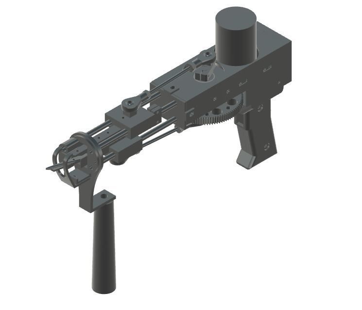 Tufting gun  3D model_1