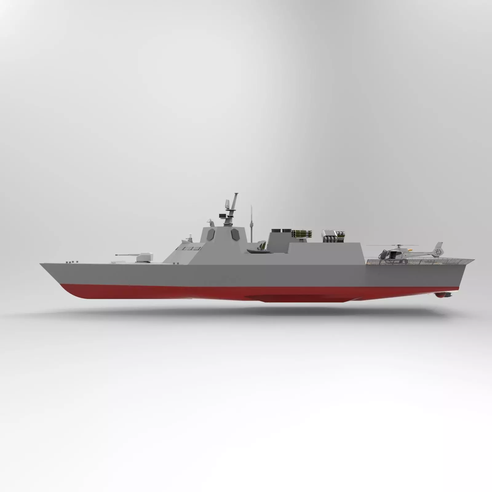 Fast destroyer ship 3D model