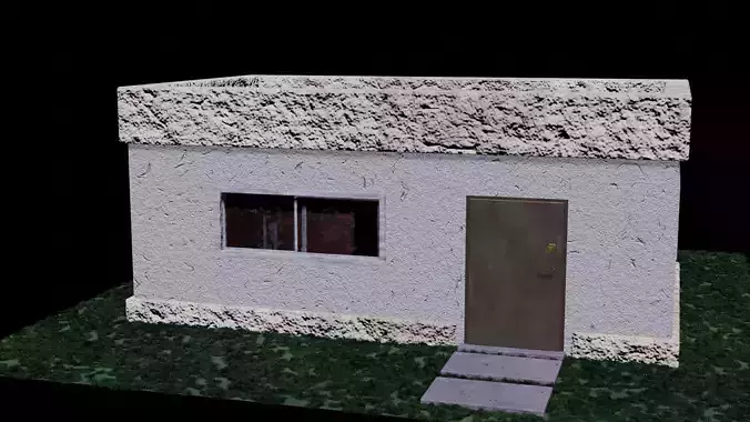 An ordinary one-room house House in the garden