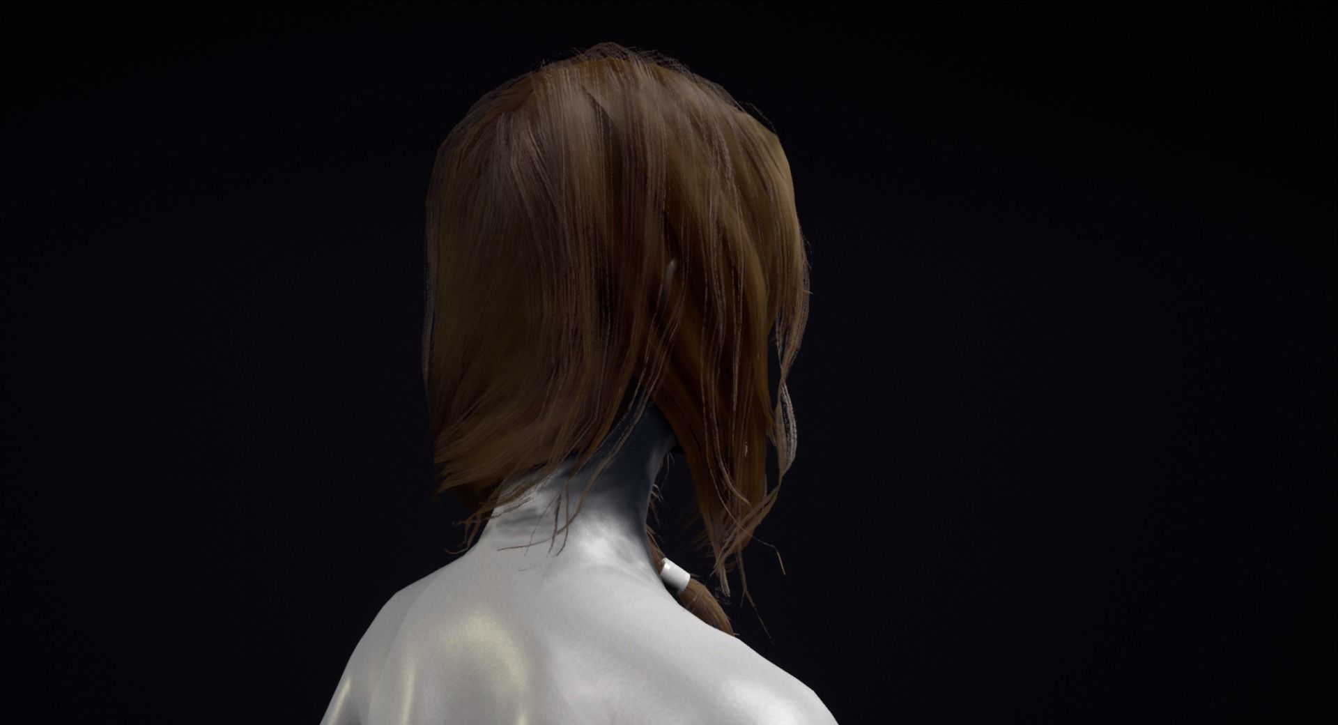 Realtime Hair  Low-poly 3D model_5