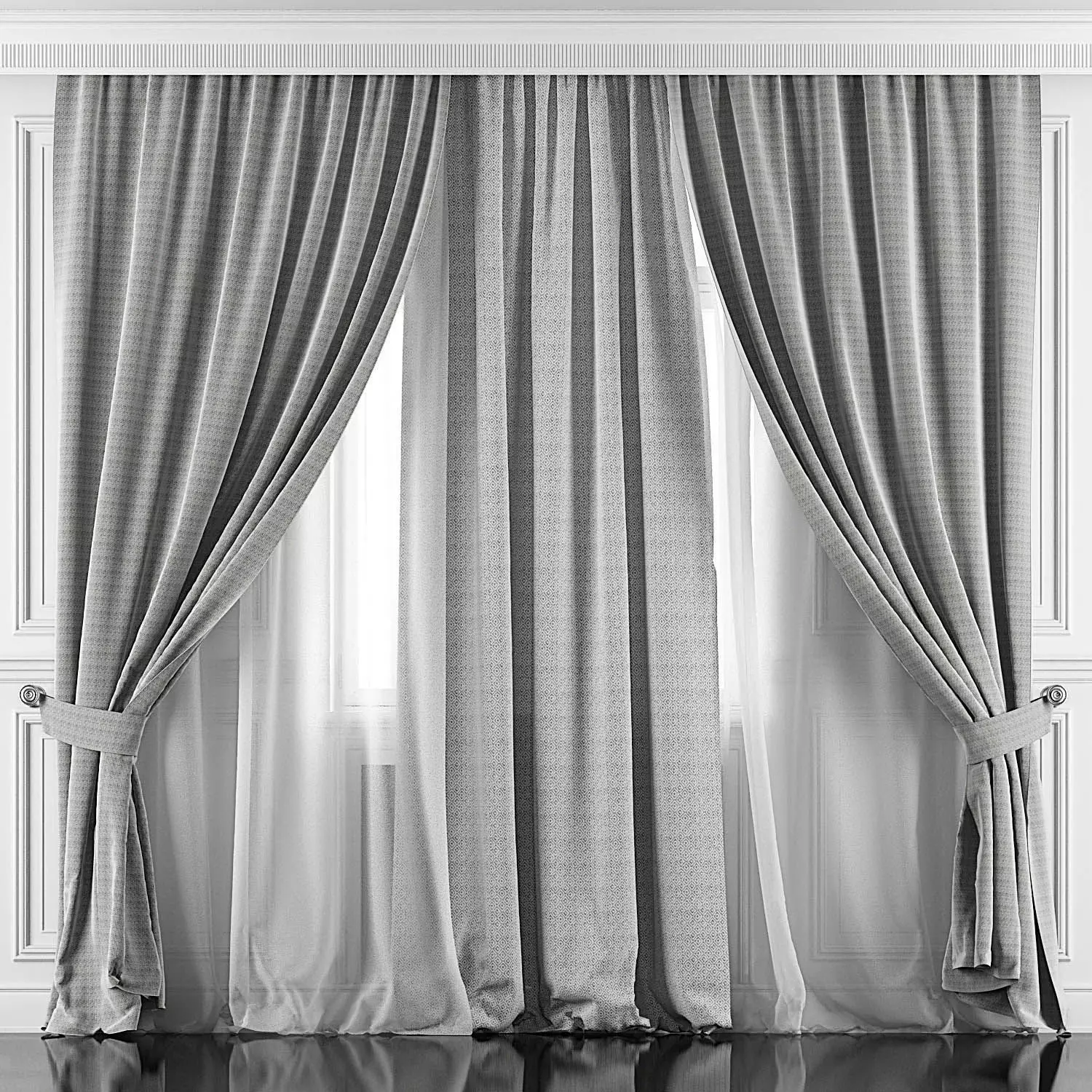 Curtain Set 365 3D model