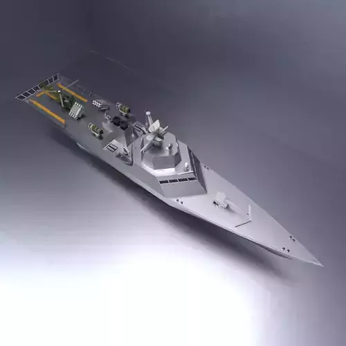 Fast destroyer ship I 3D model Fast destroyer ship I 3D model