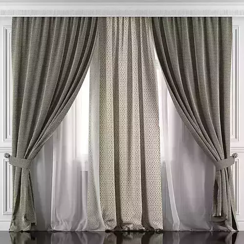 Curtain Set 369 3D model