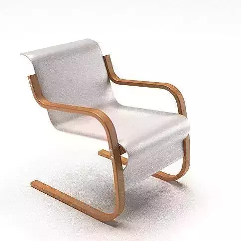 Modern Beige Chair 3D model