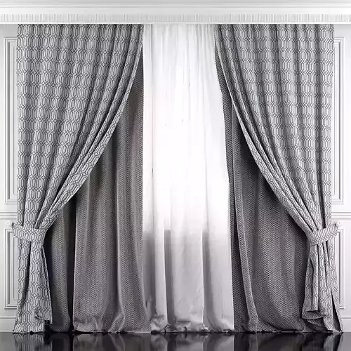 Curtain Set 375 3D model