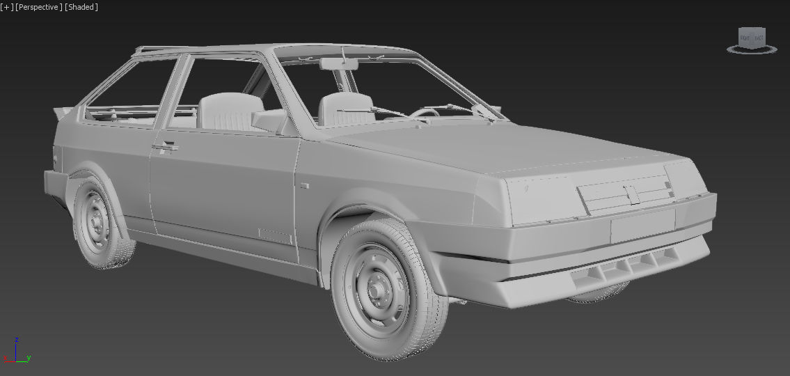 VAZ-2108 car 3D model_13