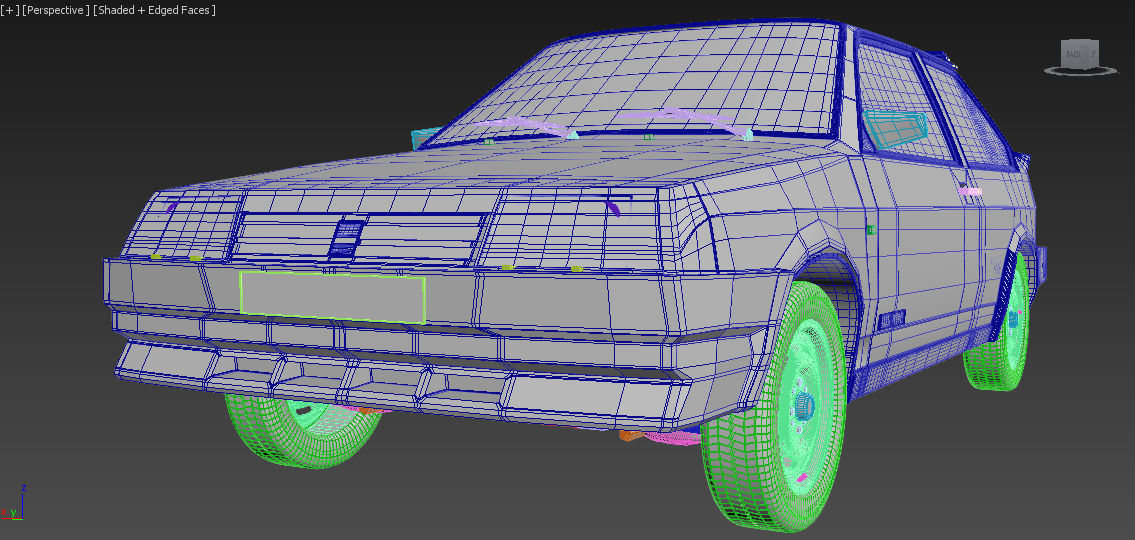 VAZ-2108 car 3D model_9