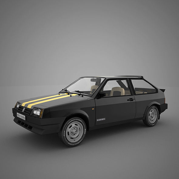 VAZ-2108 car 3D model_14
