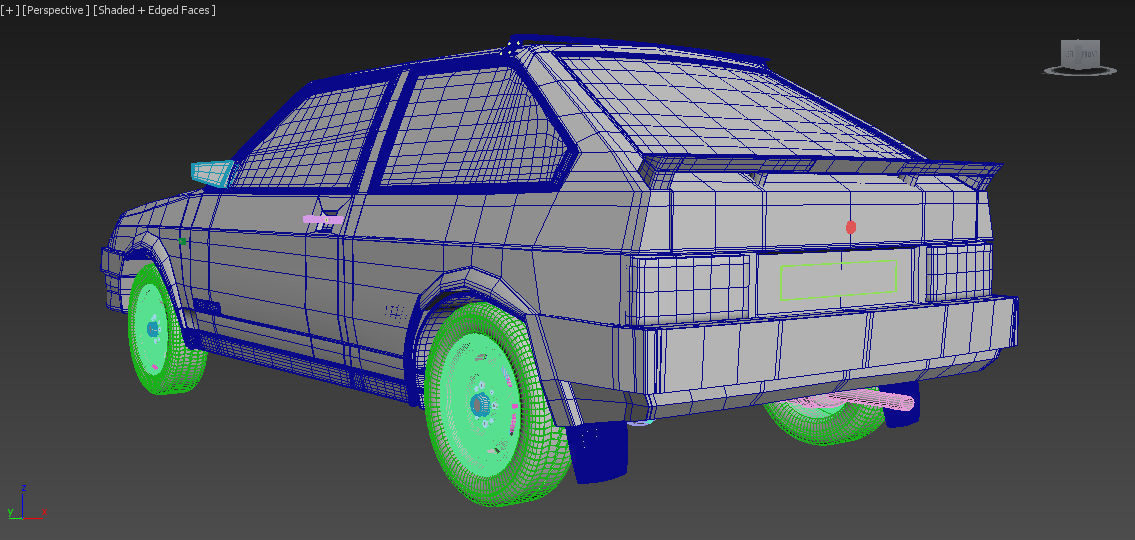 VAZ-2108 car 3D model_10