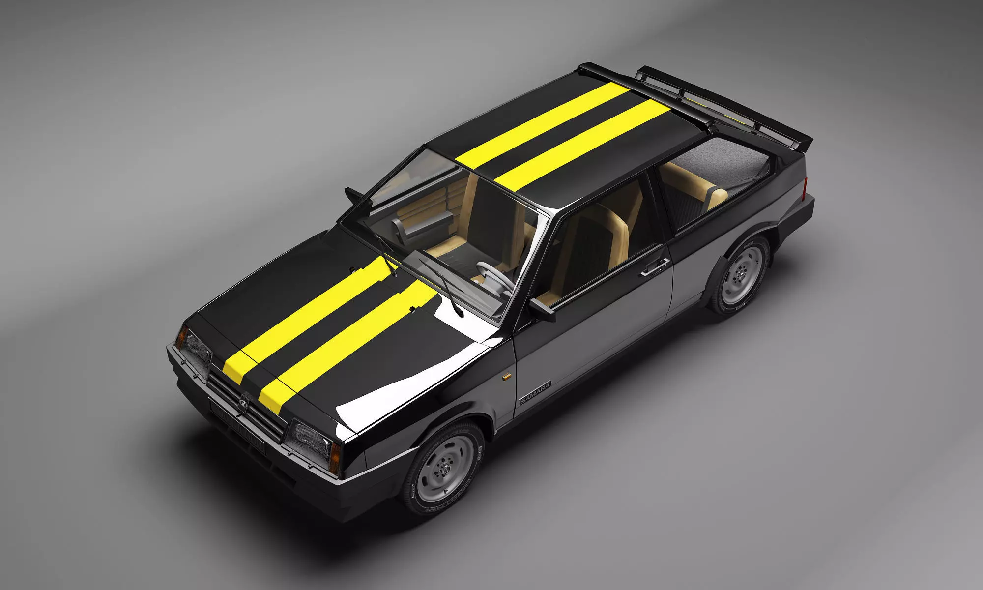 VAZ-2108 car 3D model_0