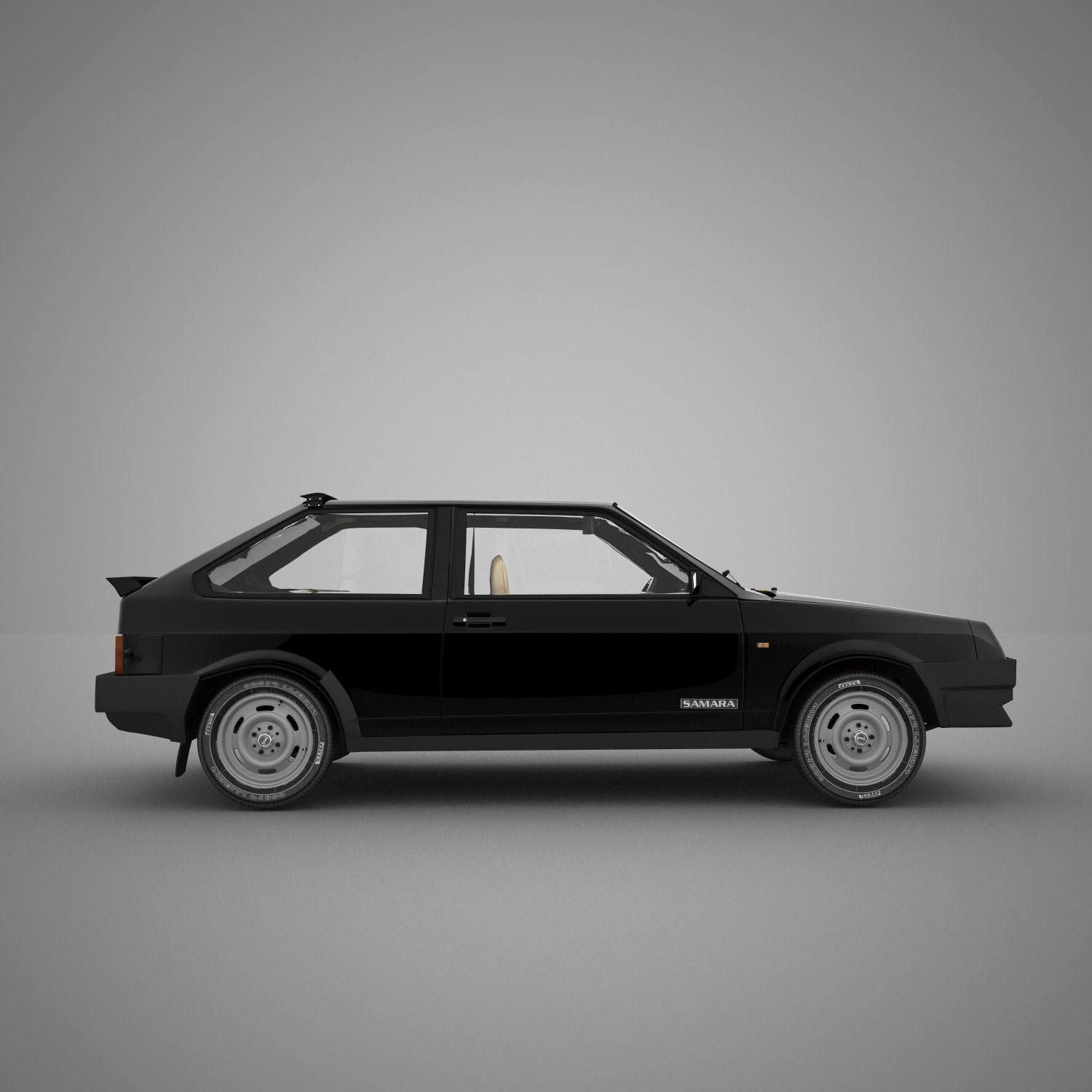 VAZ-2108 car 3D model_7