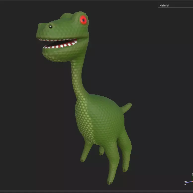 dinosaur toy 1 Free low-poly 3D model