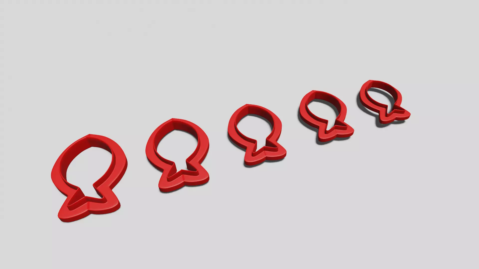 polymeric clay cutters- earrings 3D print model_0