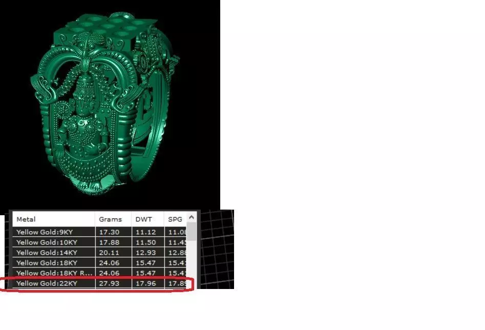 Balaji Rings For 3D print  3D print model_0