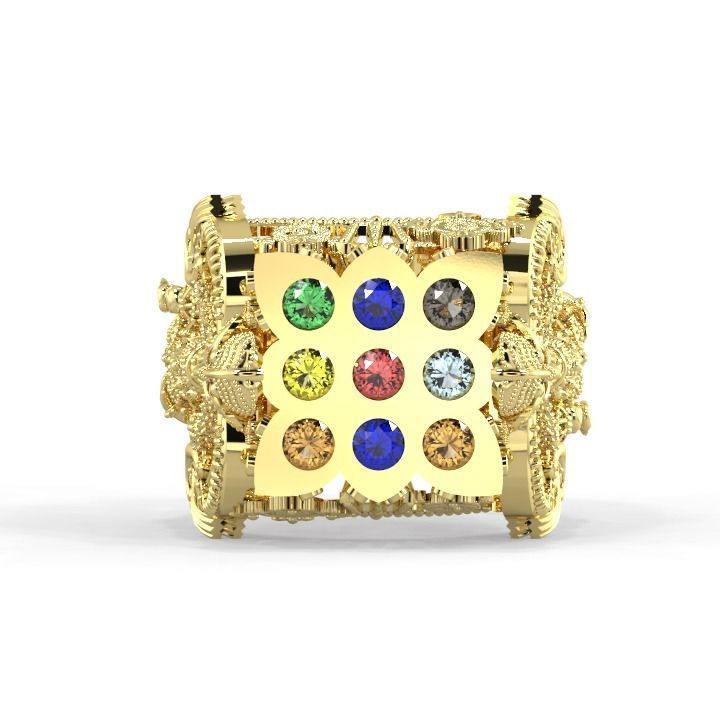 Balaji Rings For 3D print  3D print model_3