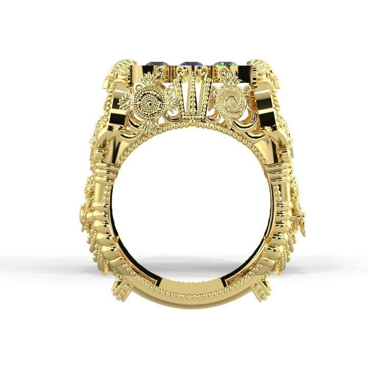 Balaji Rings For 3D print  3D print model_1