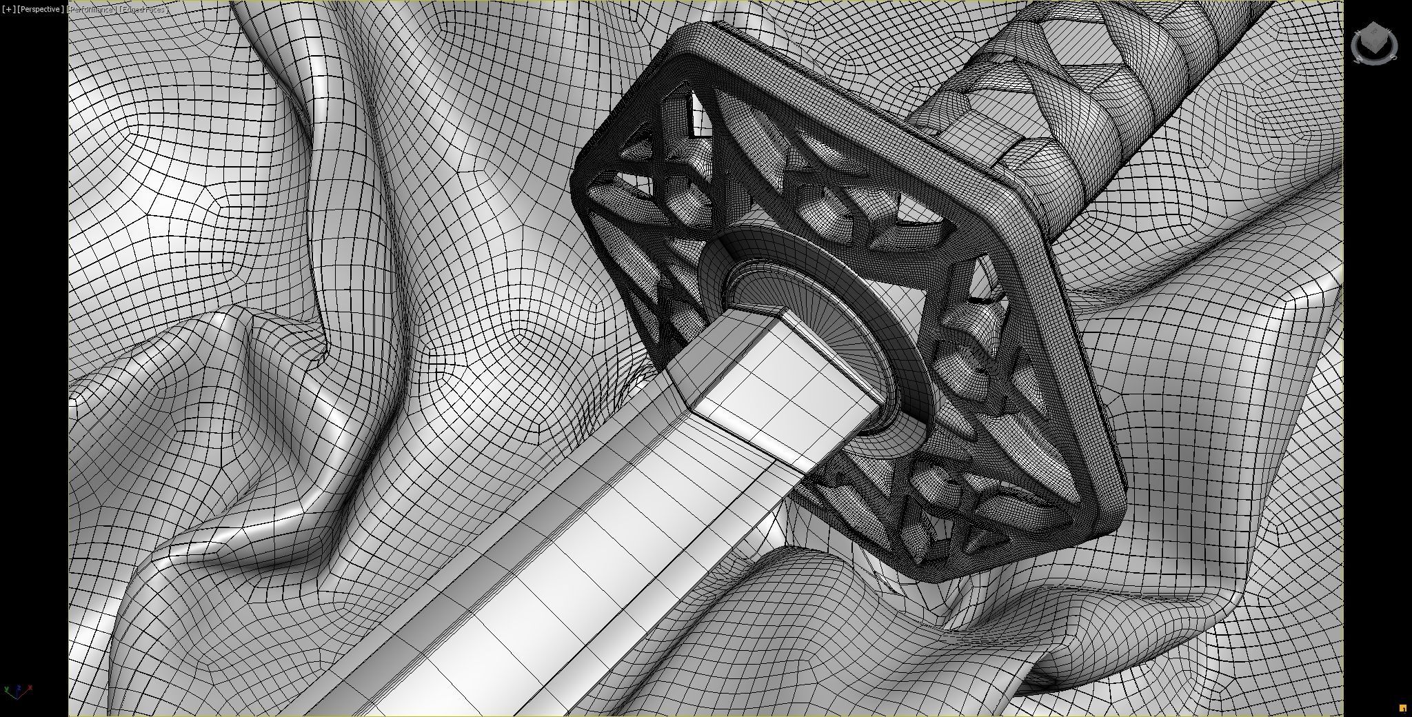 Katana samurai sword 3D model_9