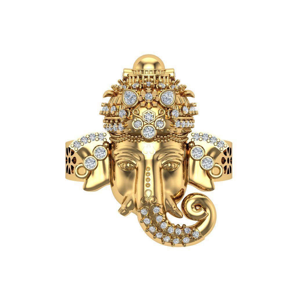 Ganesh 3D Rings  3D print model_1