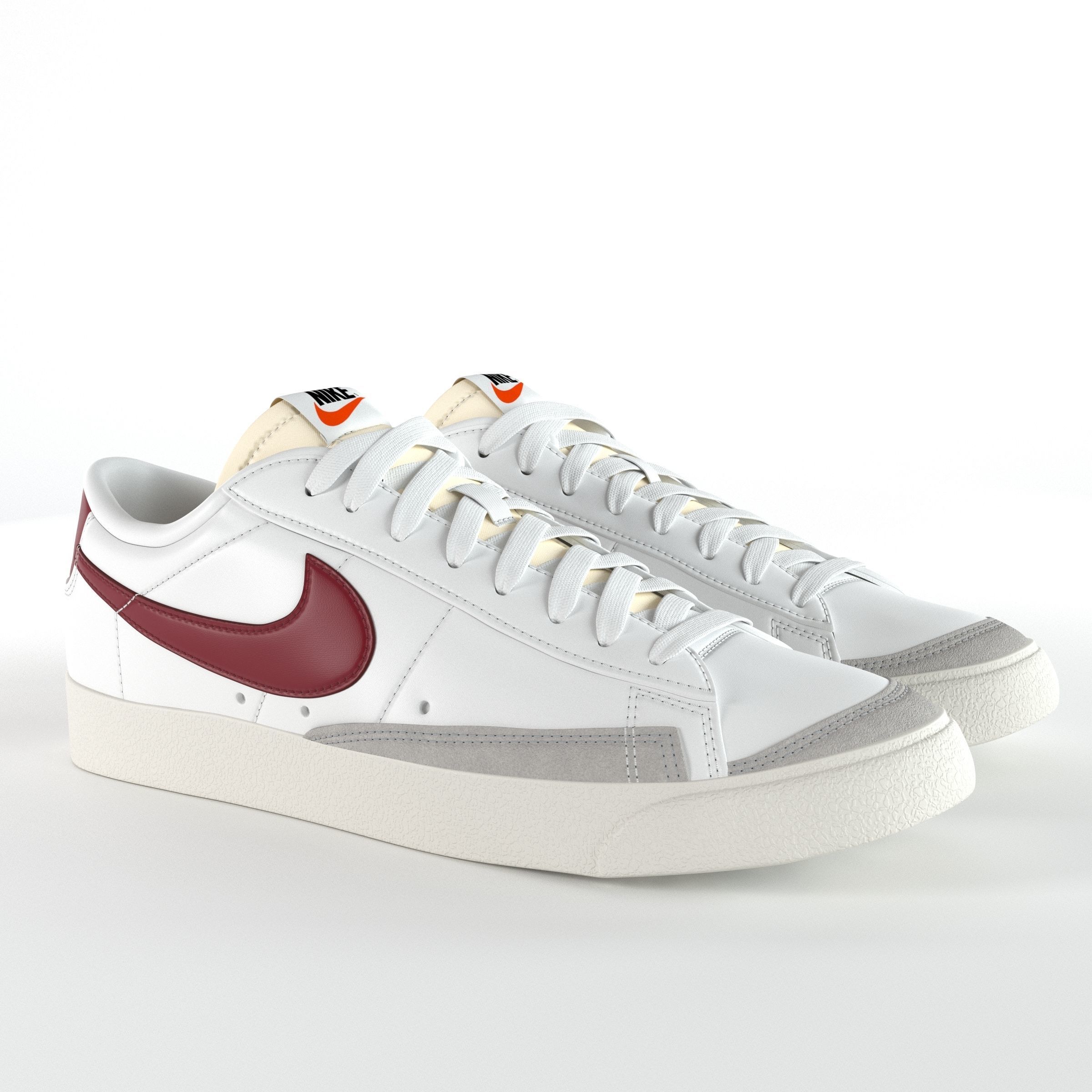 Nike Blazer Low 77 Vintage PBR Low-poly 3D model_4