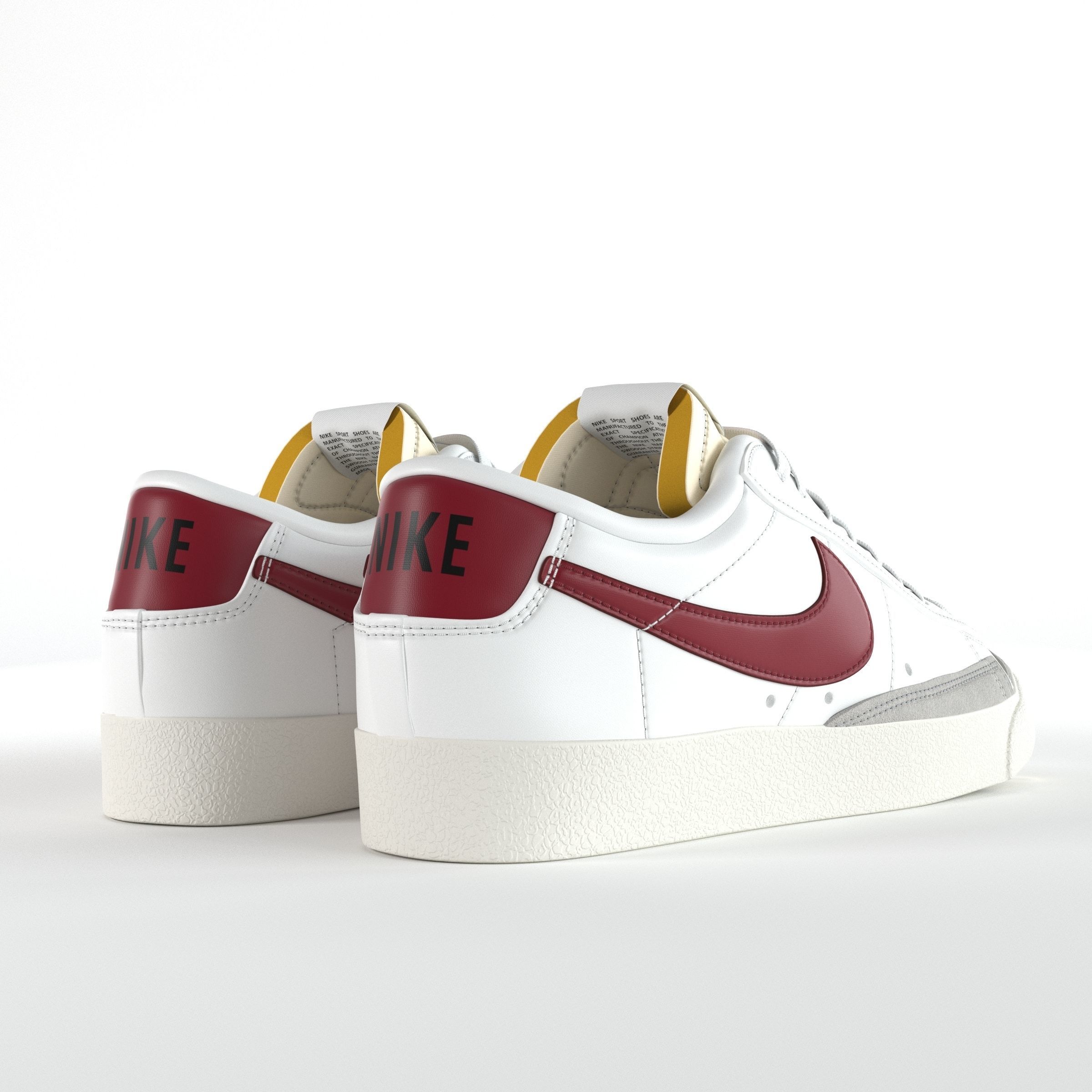 Nike Blazer Low 77 Vintage PBR Low-poly 3D model_3