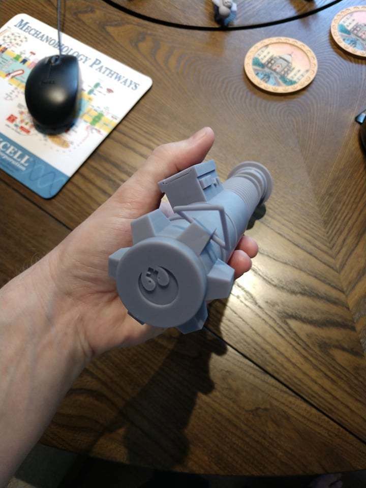 Custom Designed RotJ Style Lightsaber 3D print model_6
