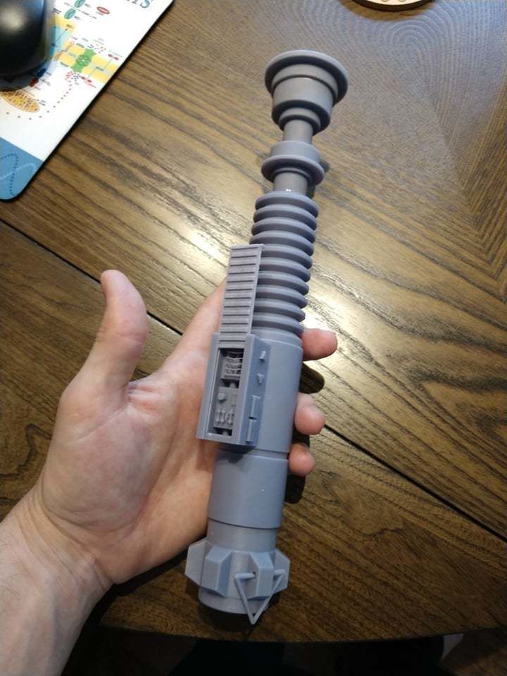 Custom Designed RotJ Style Lightsaber 3D print model_3