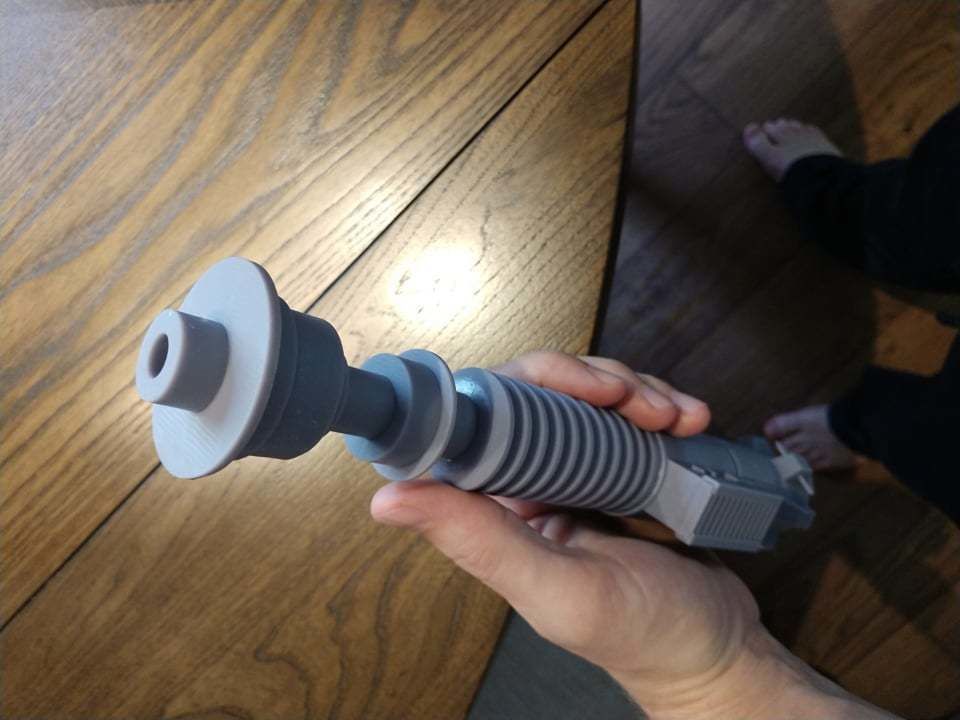 Custom Designed RotJ Style Lightsaber 3D print model_7