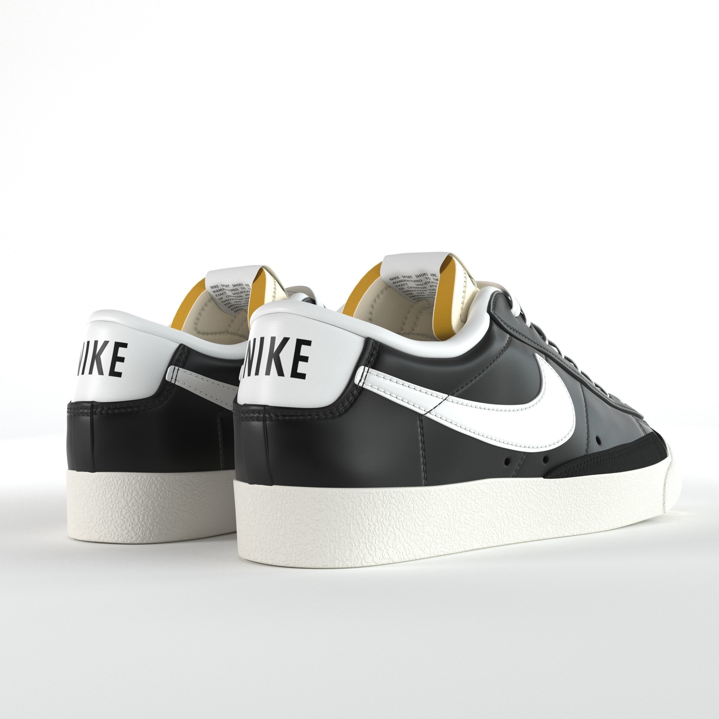 Nike Blazer Low 77 Vintage PBR Low-poly 3D model_3