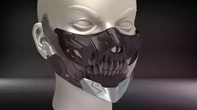 Cyborg Mask V3 STL for 3D print model
