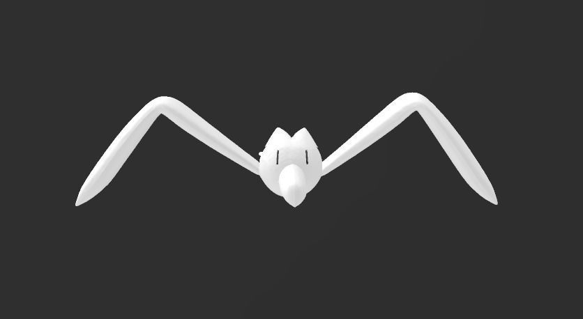 Pokemon Wingull 3d model with base 3D print model_2