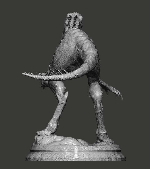 Hybrid Jurassic world Scorpius rex statue 3D model_6