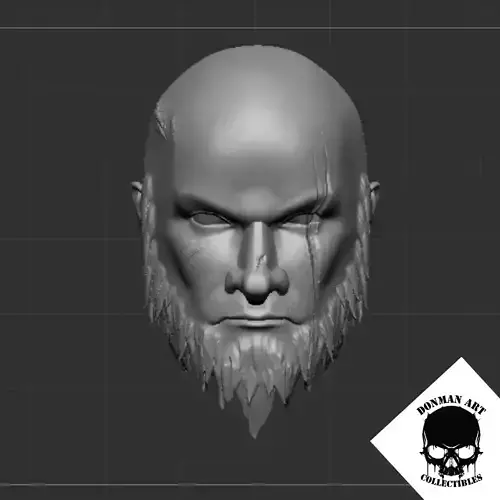 Axl The Bear - Head for 6 inch action figures 3D print model