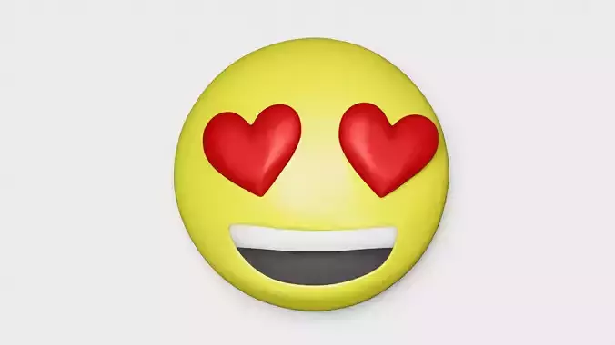 Emoji enamorado 3D print model