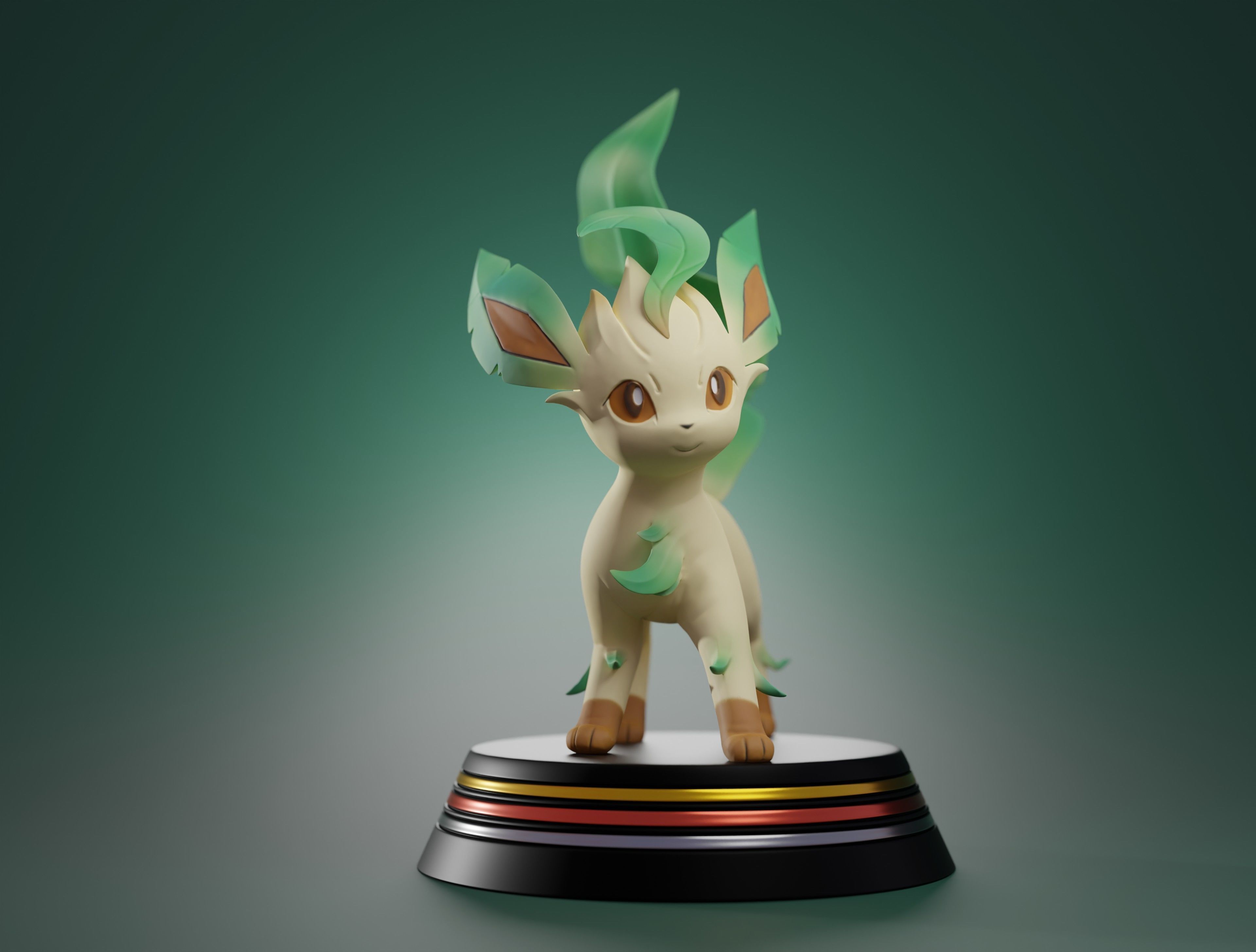 LEAFEON - 3D PRINTABLE POKEMON 3D print model_2