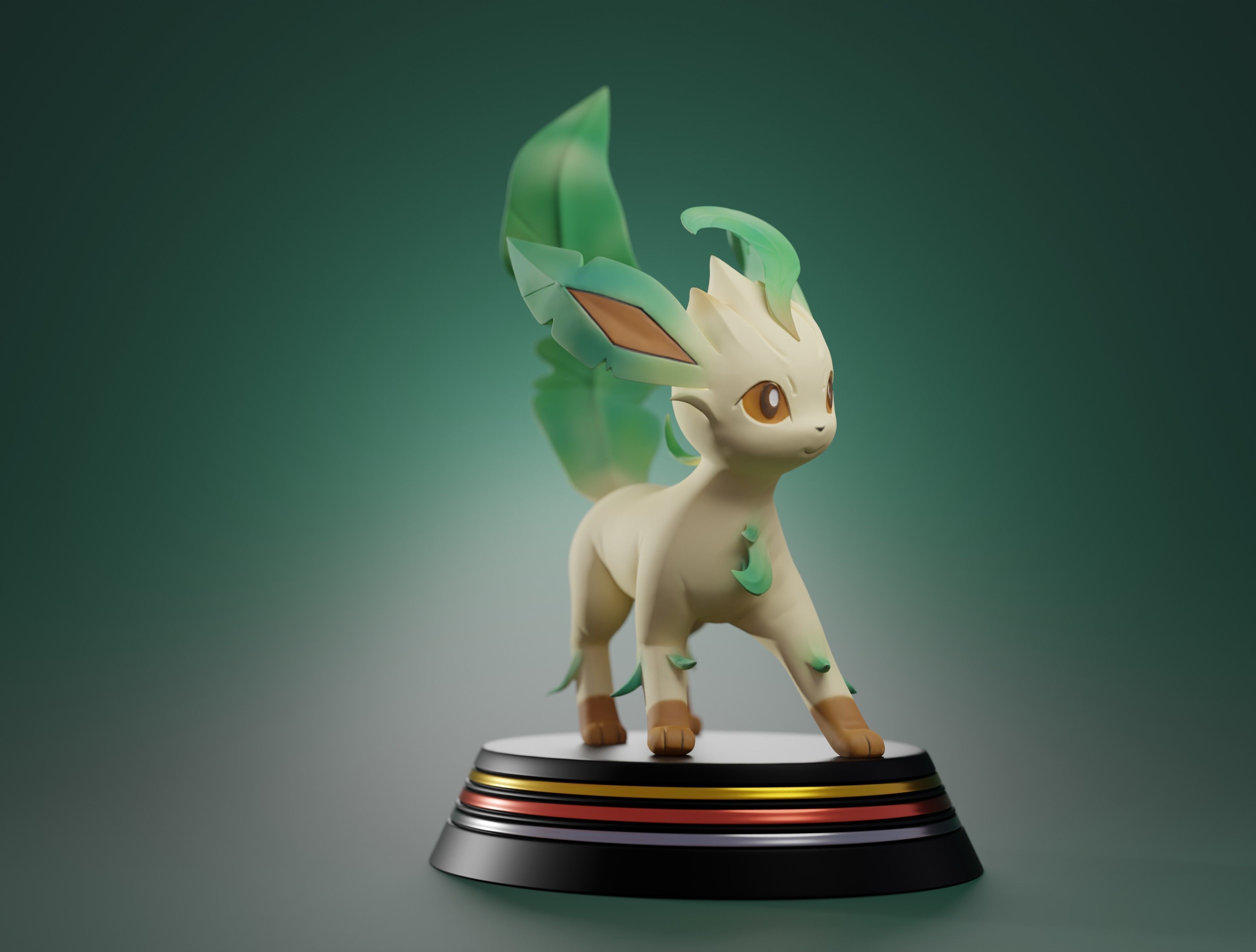 LEAFEON - 3D PRINTABLE POKEMON 3D print model_12