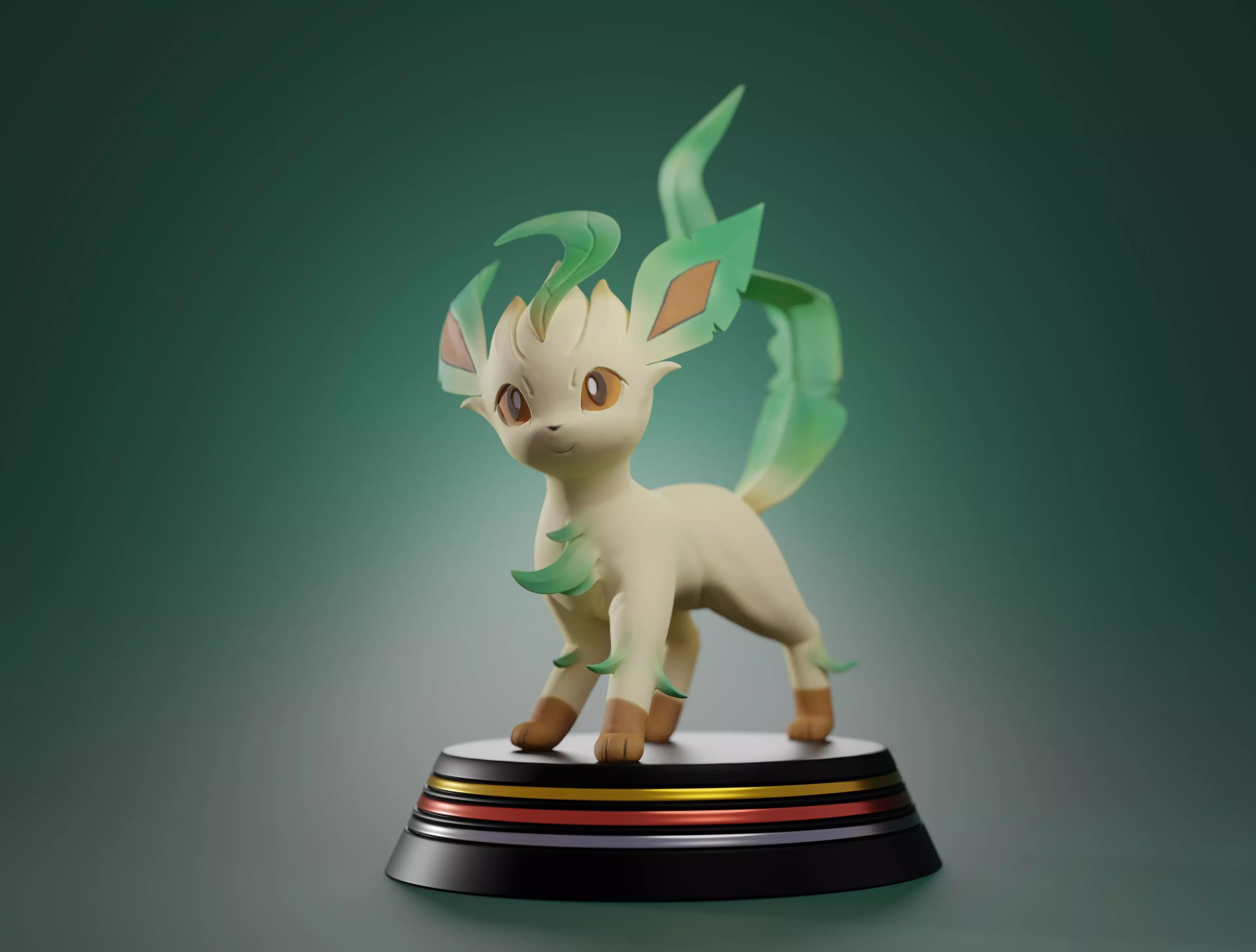 LEAFEON - 3D PRINTABLE POKEMON 3D print model_0