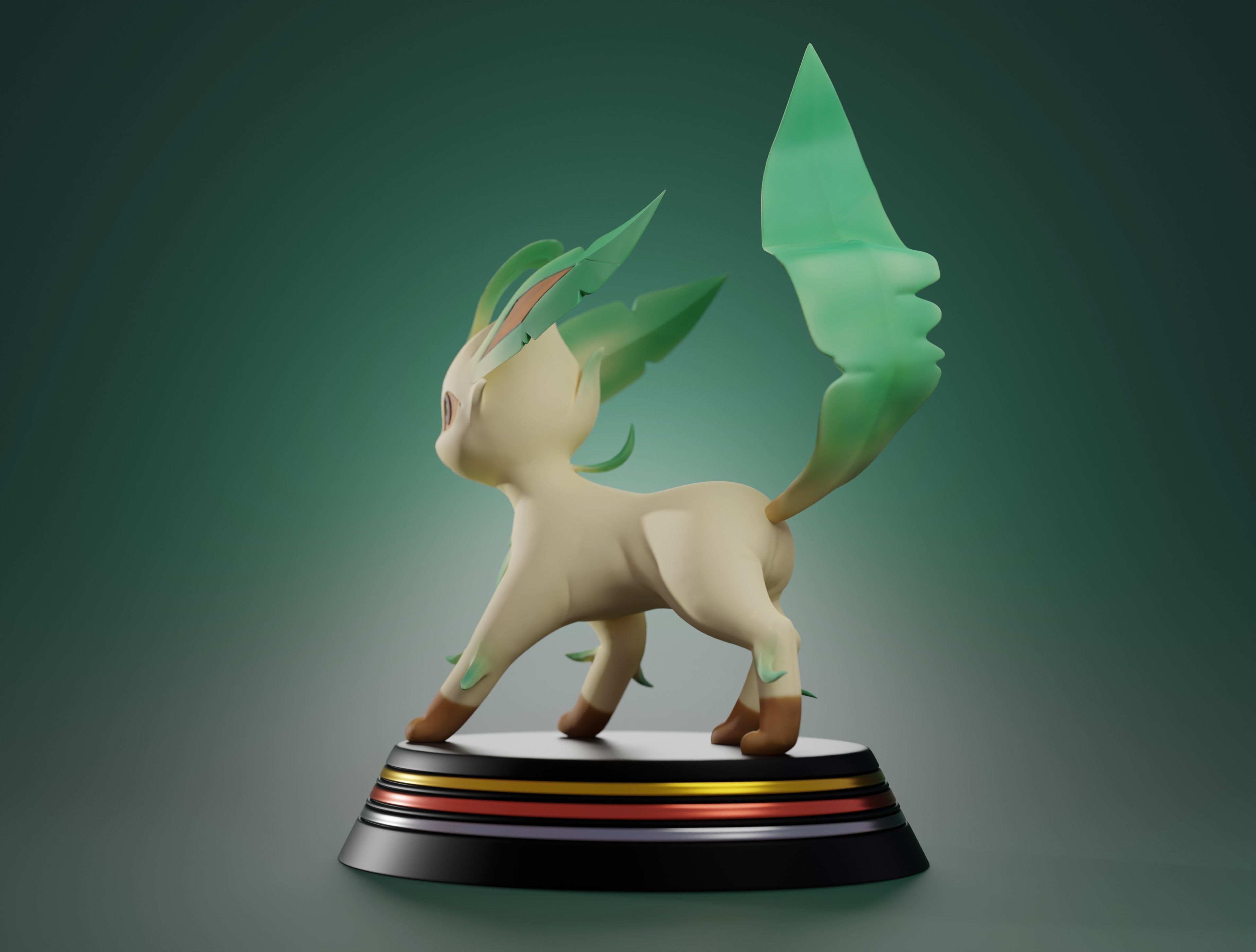 LEAFEON - 3D PRINTABLE POKEMON 3D print model_4