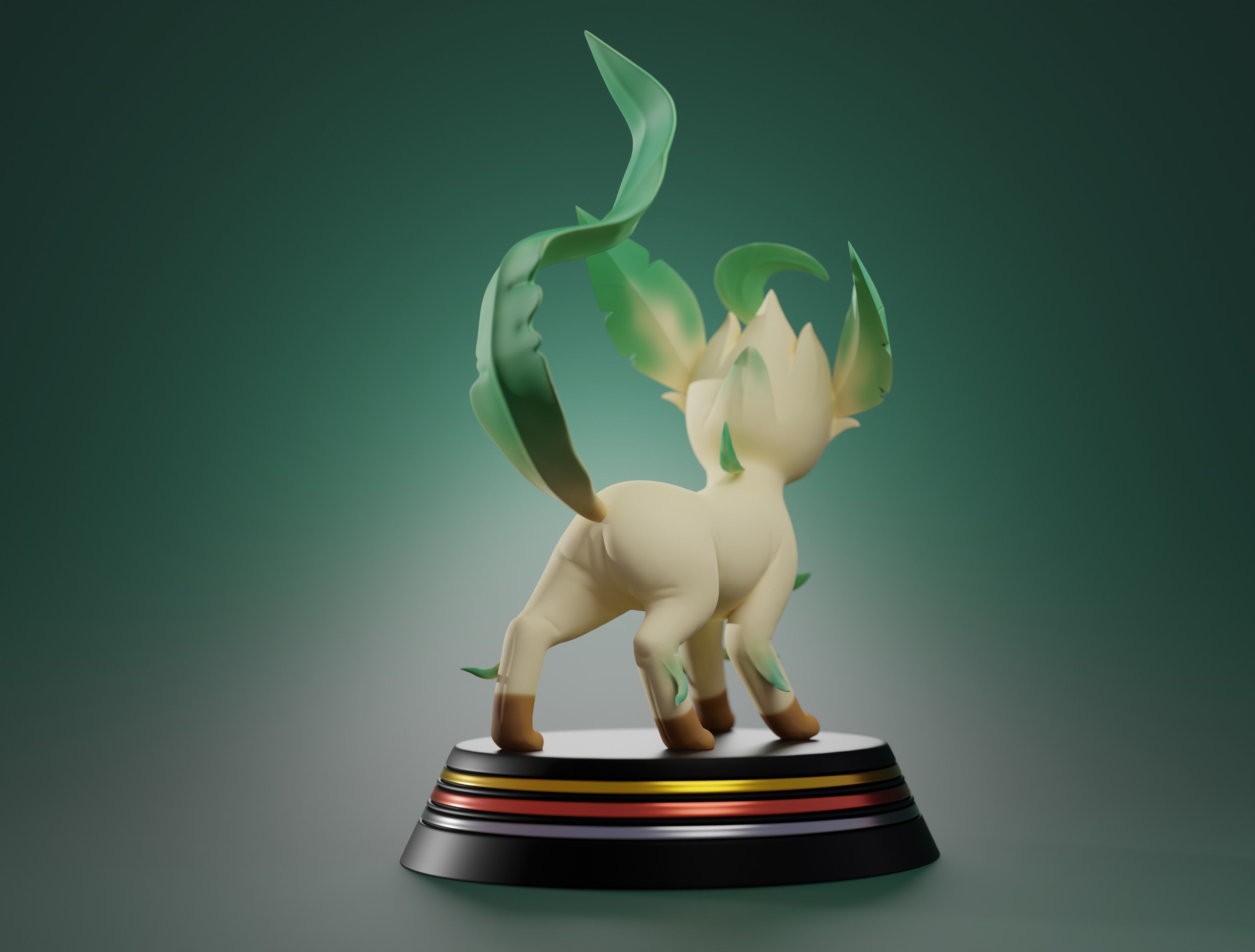 LEAFEON - 3D PRINTABLE POKEMON 3D print model_8