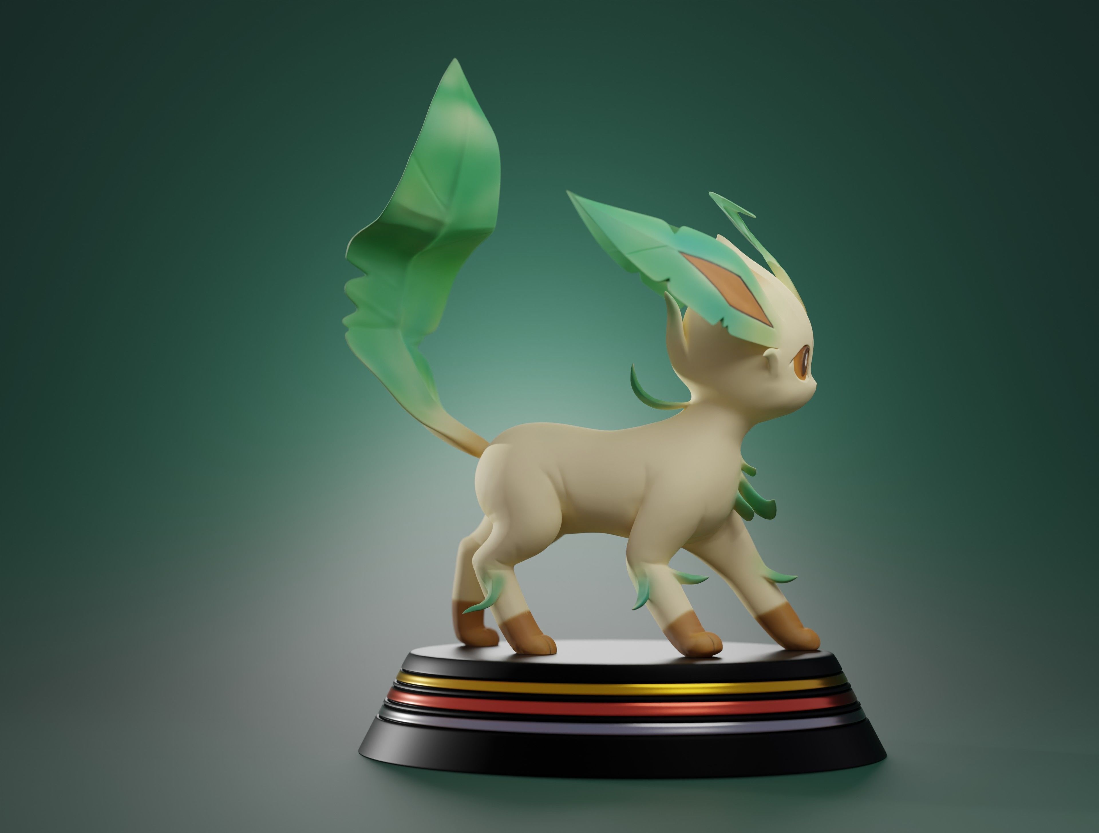 LEAFEON - 3D PRINTABLE POKEMON 3D print model_10