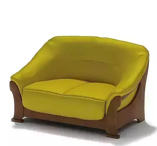 Yellow Leather Sofa