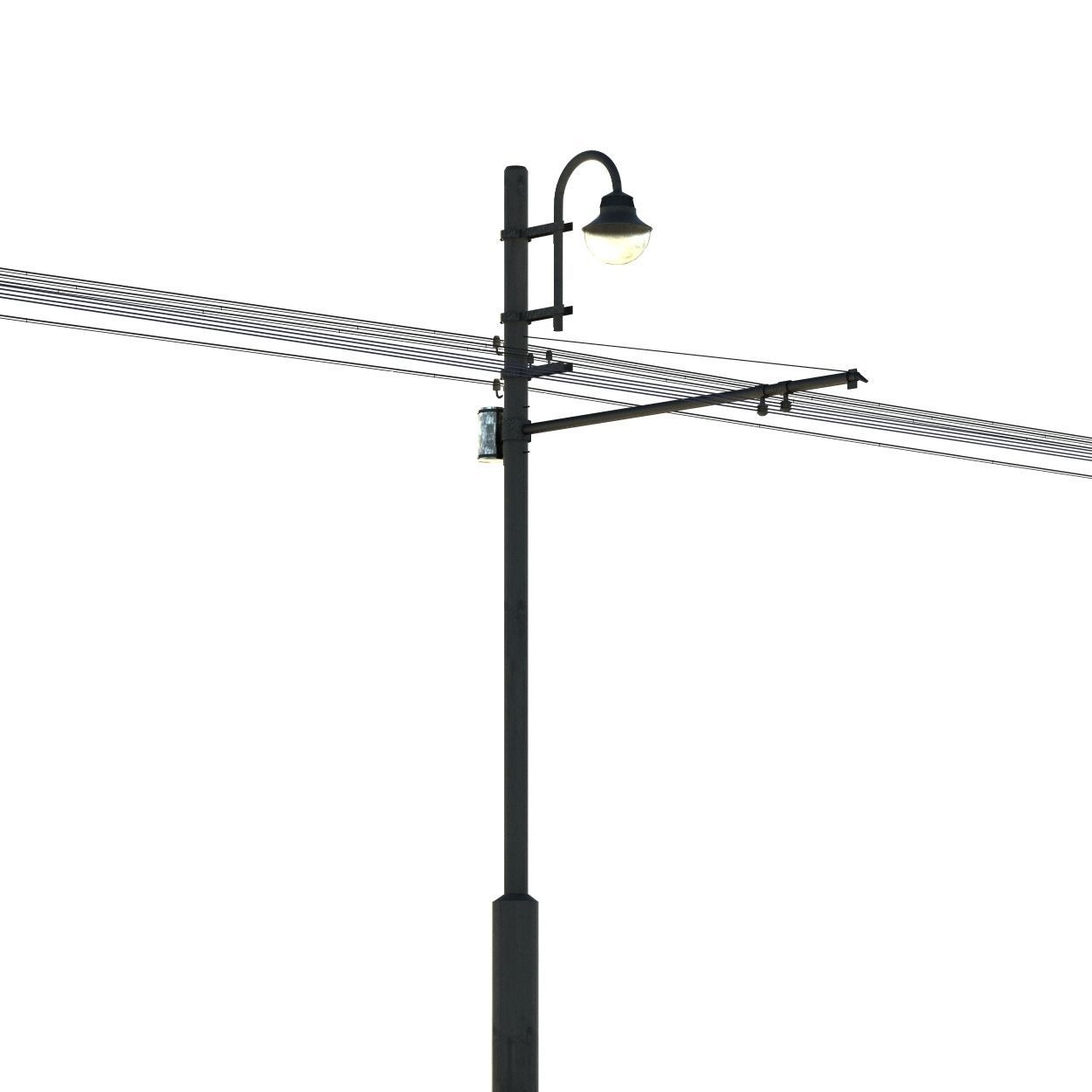 Street light 001 3D model_4